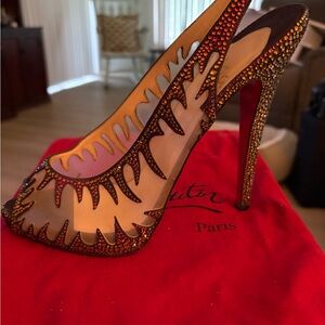 Christian Louboutin Black and Red Heels